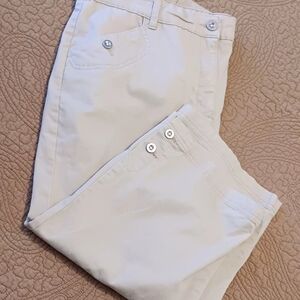 Women's Tan/Cream Capri Pants